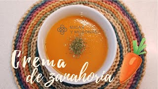 CREMA DE ZANAHORIA 🥕DELICIOSA FÁCIL DE PREPARAR🧄 ¡SIN LACTEOS migasymoronas [upl. by Romito]