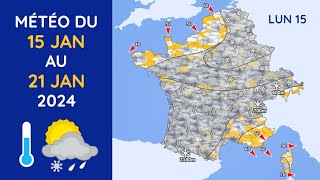 Météo du Lundi 15 au Dimanche 21 Janvier 2024 [upl. by Joana]