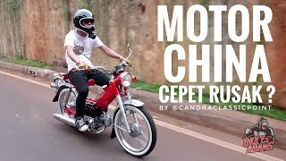 RESTORASI Motor Bebek Cina mirip HONDA SUPER CUB JIALING [upl. by Ymereg]