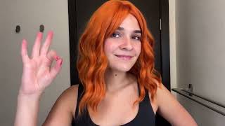 HONEST Review NAYOO Orange Bob Wig ✅ productreview unboxing [upl. by Keyek]