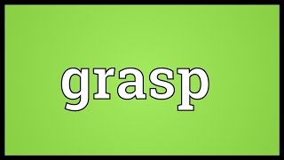 Grasp Meaning [upl. by Ecirad431]