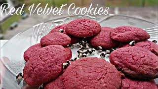 Red Velvet Cookies  Resepi Biskut Red Velvet  Recipe Red Velvet Cookies  Mini Chef Official [upl. by Vrablik]