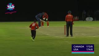 USA v Canada final over 22 runs to win [upl. by Gretna]