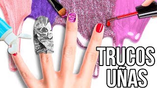 TRUCOS PARA UÑAS QUE DEBES SABER ❤️ NAIL HACKS  Tutoriales Belen [upl. by Enneles32]