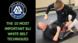 The 10 Most Important BJJ White Belt Techniques [upl. by Mills]