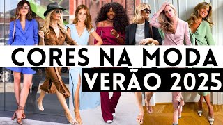 🔴CORES 2025  30 LOOKS COM 10 CORES QUE ESTÃO NA MODA PRIMAVERA VERÃO 2024  2025 [upl. by Petie]