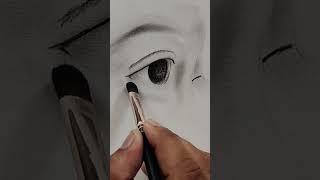 Easy Sketch Charcoal Powder Sketch How To Draw Eye Art Journey uw1pr [upl. by Odlanyer]