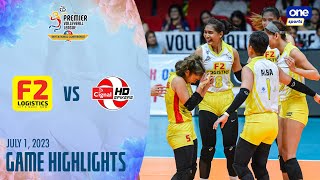 F2 Logistics vs Cignal highlights  2023 PVL Invitationals Conference  July 1 2023 [upl. by Eniaj208]