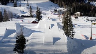 DOLOMITI SUPERSKI  Homeruns with Simon Gruber at Snowpark Alta Badia [upl. by Kizzee]