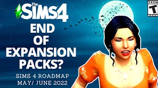 NO MORE EXPANSION PACKS SIMS 4 ROADMAP MAY JUNE 2022 [upl. by Shaw]