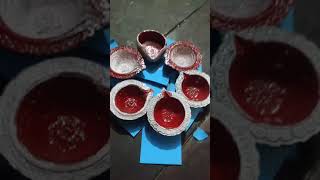 Home made diyas [upl. by Nilatak]