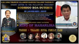 🛑 THE THIRD 3rd URGENT LETTER SENT TO PRESIDENT RODRIGO ROA DUTERTE 18JAN2019 [upl. by Schug]