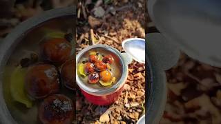 Miniature cookingWheat flour Gulaab Jamun sweets snacks outdoorcooking tasty kidsfavourite [upl. by Nicolea]