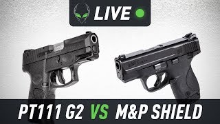 Taurus PT111 G2 vs SampW Shield For Concealed Carry  Alien Gear Holsters [upl. by Aikimat479]