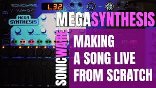 Weak Interaction  Synthwave  Making a song live from scratch with Sonicwares Mega Synthesis [upl. by Eirrehc]