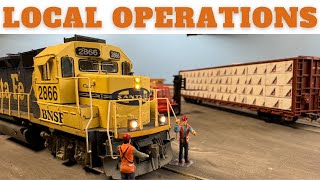 Local Operations  HO Scale Model Railroad [upl. by Eaneg976]