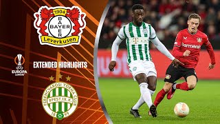 Bayer Leverkusen vs Ferencváros Extended Highlights  UEL Round of 161st Leg  CBS Sports Golazo [upl. by Kcirdet]