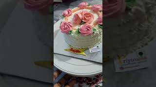 New flower🌸 cake design💞💞 cake💗 shortvideo💖 subscribe 🥰 [upl. by Lundquist]