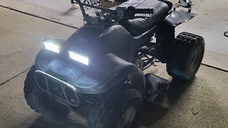 15000 ATV gets rear fender supports rubber liners and headlights [upl. by Aytac124]