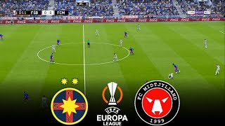 LIVE 🔴 FCSB vs MIDTJYLLAND  UEFA Europa League 20242025  Full Match FL 2025 Gameplay [upl. by Cioffred809]