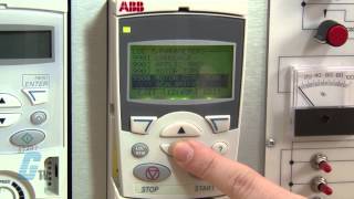 ABB ACS 355 AC Drive Basic Start Up Advanced Control Pad [upl. by Adihahs]