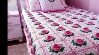 Top stylish crochet bedspreads and bedsheets designs ideas 2k20latest crochet bedsheets collection [upl. by Andree]