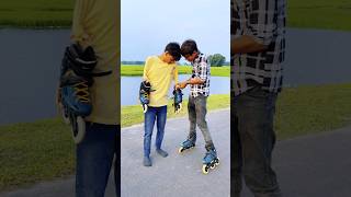 Skating junior friend emotional😰😭skatersunexpected moments in skatingpublic reactionsshorts [upl. by Netsoj]