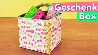 DIY Aufbewahrungsbox  super einfach amp schnell fertig  Geschenkbox für Bastelsachen amp Zimmerdeko [upl. by Anola]