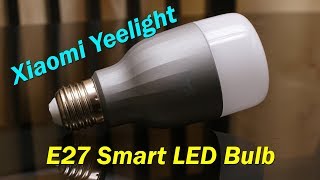 Xiaomi Yeelight Smart Bulb review  for E27 holder app controlled price Rs 1300 approx [upl. by Nueovas]