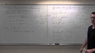 Calculus 2 Lecture 81 Solving First Order Differential Equations By Separation of Variables [upl. by Nedle]