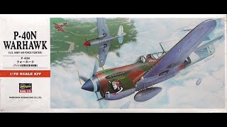 Hasegawa´s 172 Curtiss P40N Warhawk a special review [upl. by Nesta]