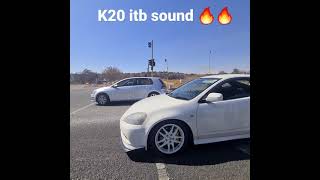 k20 ITB sound check  dc5 type R [upl. by Arline]