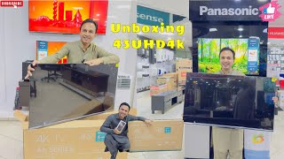 Hisense LED 43A6K UHD unboxing ampbest price [upl. by Saenihp868]