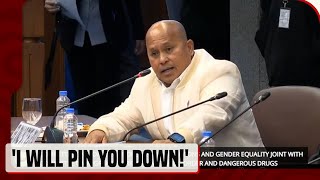 Sen Bato dela Rosa kay Mary Ann Maslog I will pin you down [upl. by Egidio]