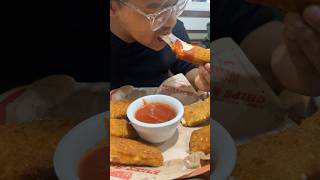 Family Reactions to Nashville HotRegular Mozzarella Sticks food mukbang shorts [upl. by Eibrab]