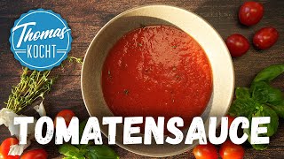 Tomatensoße selber machen  mit frischen Tomaten [upl. by Justen]