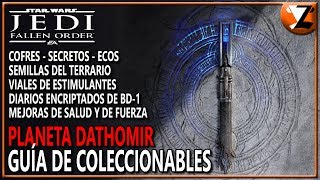 Star Wars Jedi Fallen Order Coleccionables de DATHOMIR Cofres Secretos Ecos Diarios [upl. by Norrab]