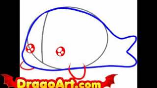 How to draw Mamegoma step by step [upl. by Neibart]