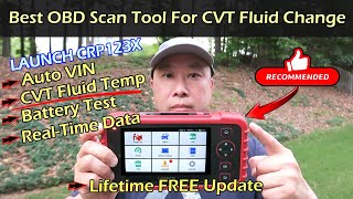 OBD Scan Tool For CVT Transmission Fluid Change  LAUNCH CRP123X ELITE [upl. by Gorges]