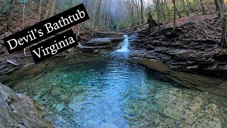 Devils Bathtub Virginia  4K Vlog [upl. by Aneed]