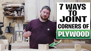 7 Methods Of Plywood Corner Joinery  How To Join Plywood In A Corner [upl. by Annavas]