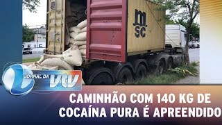 Caminhão com 140 kg de cocaína pura é apreendido [upl. by Nitsuj]