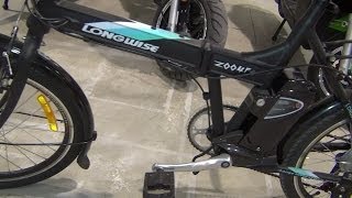 Longwise 2004F Collapsible Electrical Bicycle in 3D 4K UHD [upl. by Nosa818]