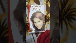 Color mate hair color cream haircolor review shorts shortsvideo viralvideo [upl. by Htehpaj]