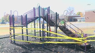 Blue Lick Elementary reopens playground vandalized in 2022 [upl. by Ayetal616]