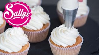 Cupcakes Topping  Frosting  MascarponeSahnecreme  FrischkäseSahnecreme  Cake Basics [upl. by Templer]