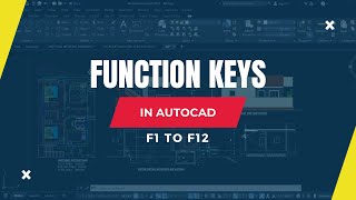 Function Keys in AutoCAD  AutoCAD Tutorial [upl. by Cranston]