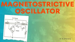 Magnetostriction OscillatorEngineering Physics Ultrasonic Generator annauniversity physics [upl. by Lamhaj29]