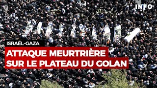 Frappe meurtrière dans le Golan  Israël promet des représailles  RTBF Info [upl. by Bolan808]