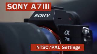 SONY A7III Settings NTSCPAL แบบง่าย [upl. by Talbott]